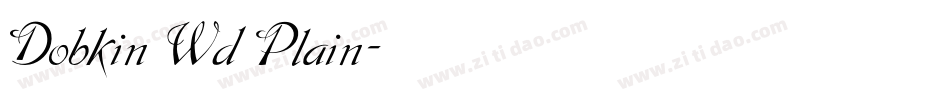 Dobkin Wd Plain字体转换